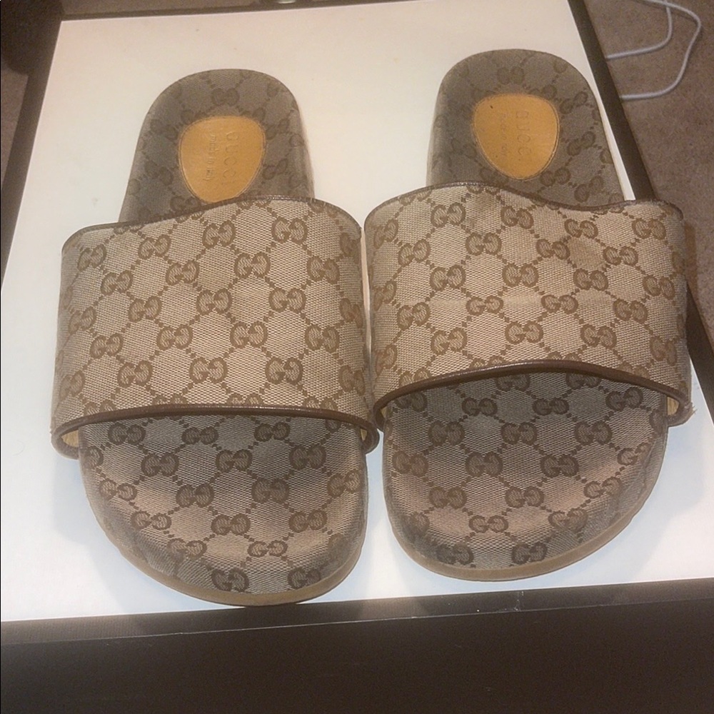 Men’s Gucci platform sandals size 13
